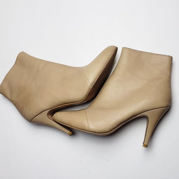 Jeffrey Campbell Ankle Boots Cream Pointy Toe 7.5 - Picture 3 of 6